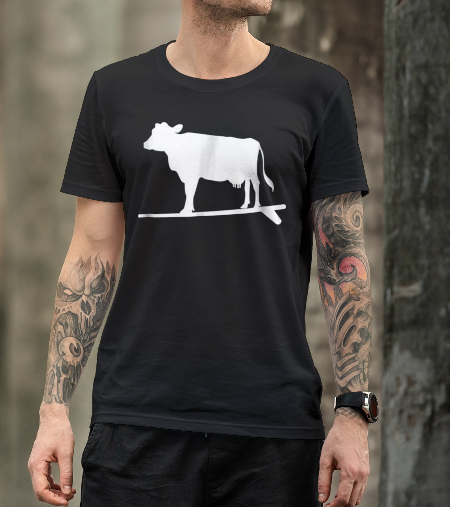 Surf And Turf Surfing Cow T-Shirt
