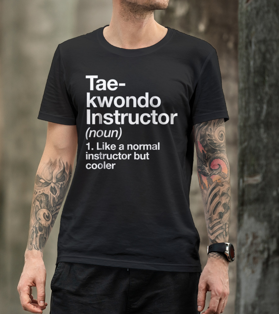 Taekwondo Instructor Noun Like A Normal Instructor But Cooler T-Shirt
