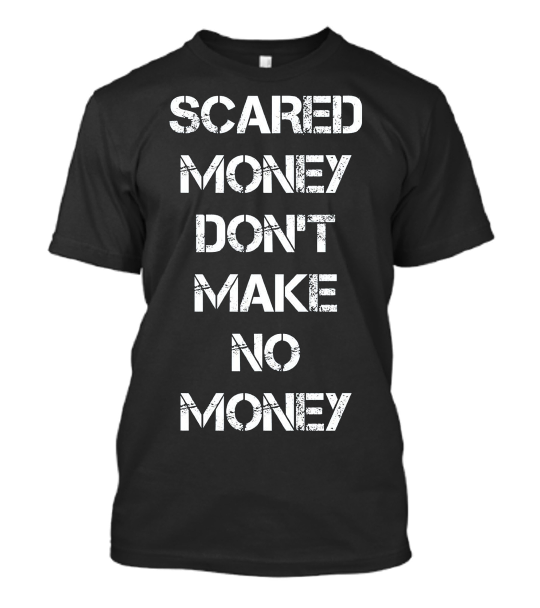 Vintage Hip Hop Rap Scared Money Don't Make No Money T-Shirt