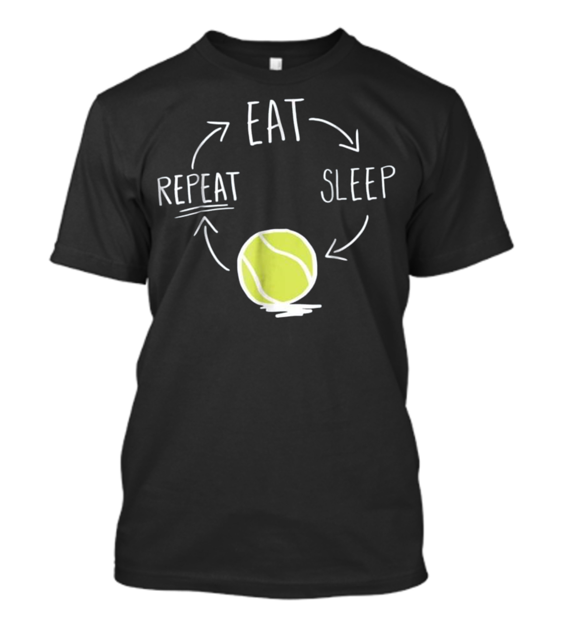 Eat Sleep Repeat Tennis Player Gift Idea Tennis T-Shirt