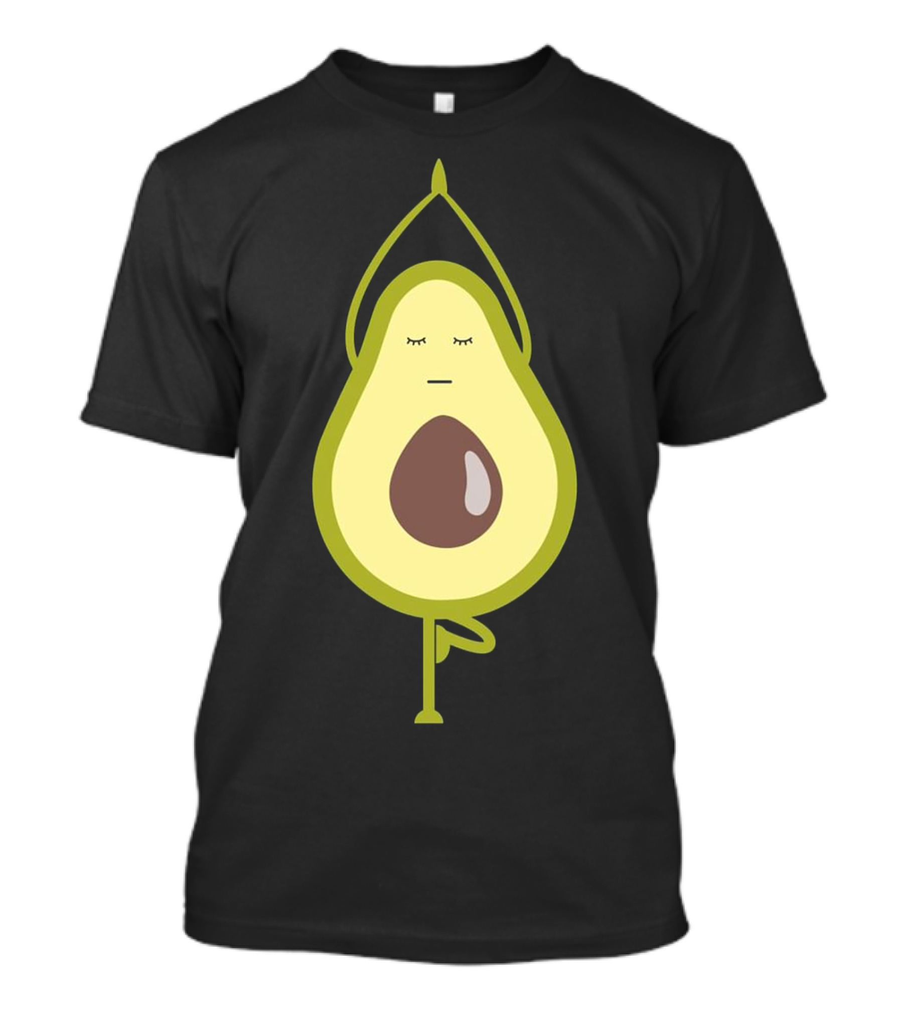 Yoga Tree Pose Avocado Balance T-Shirt