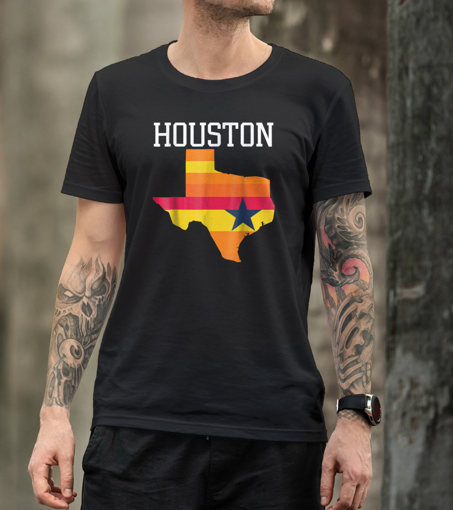 Houston Retro Texas Flag T-Shirt