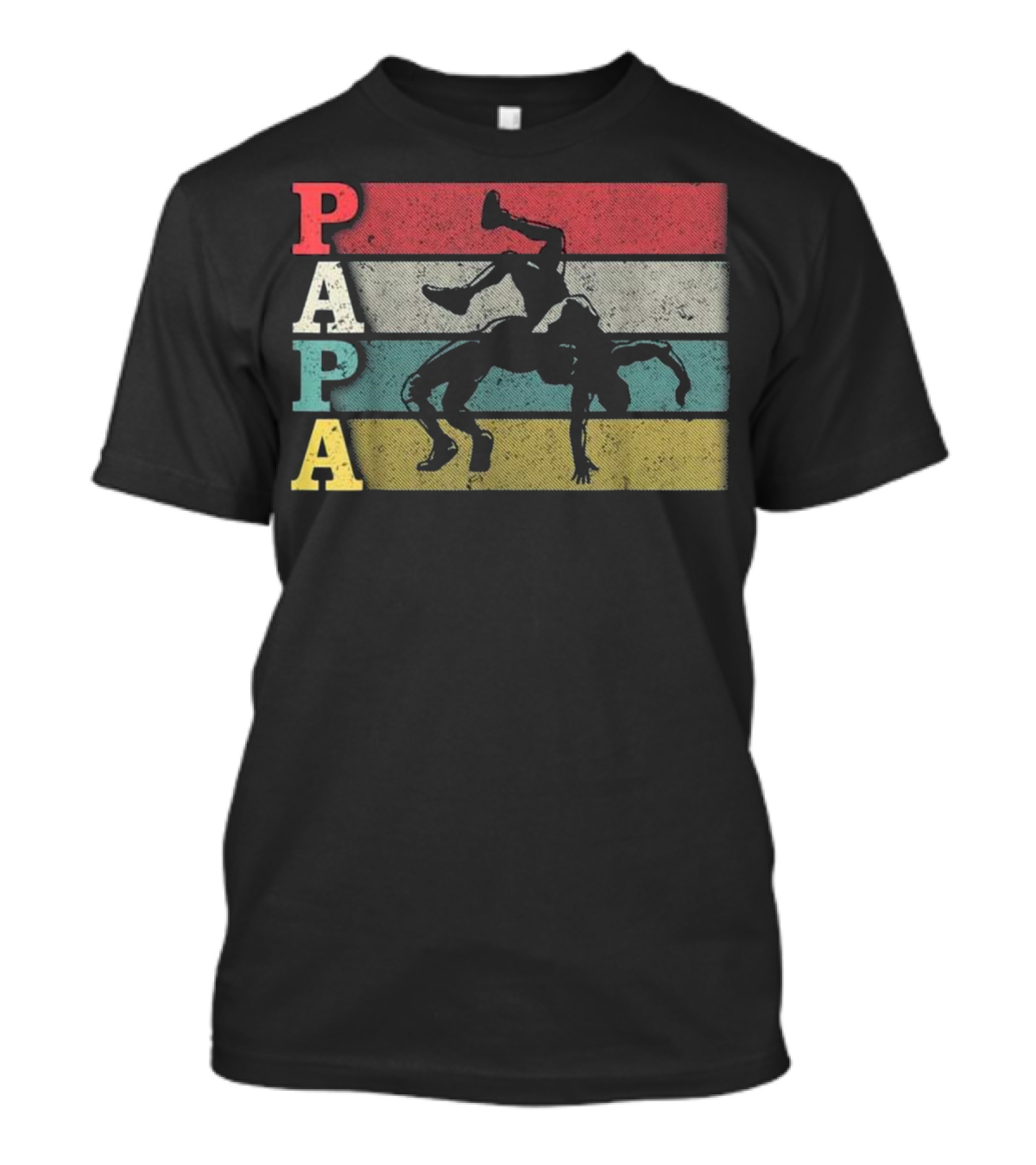 Papa Vintage Retro Wrestling T-Shirt