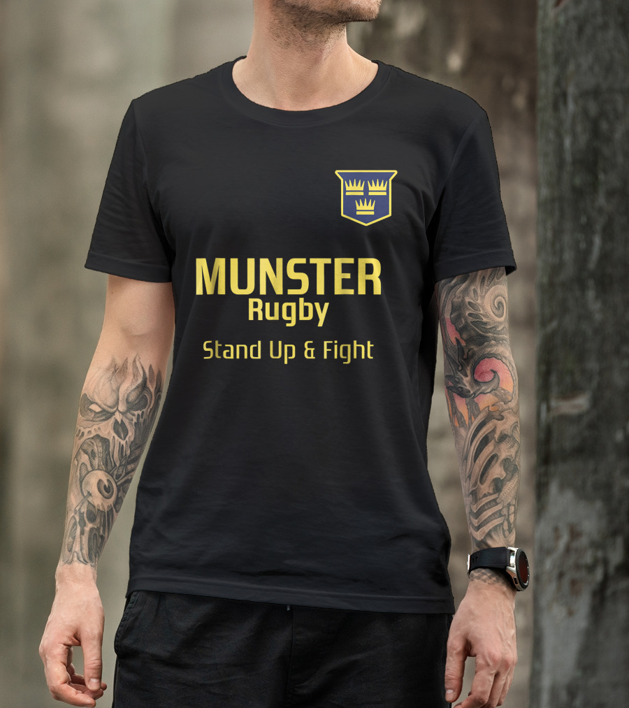 Munster Rugby Stand Up And Fight Vintage Style Ireland T-Shirt