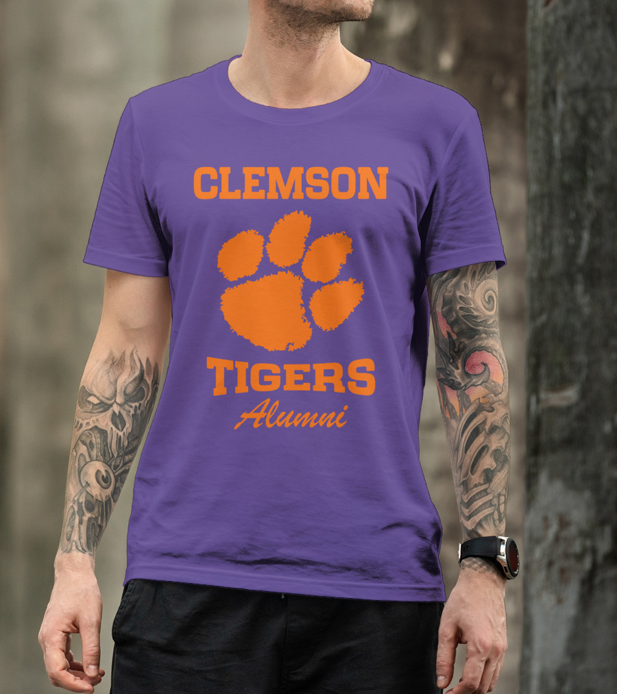 Clemson Tigers Alumni Paw Prints T-Shirt