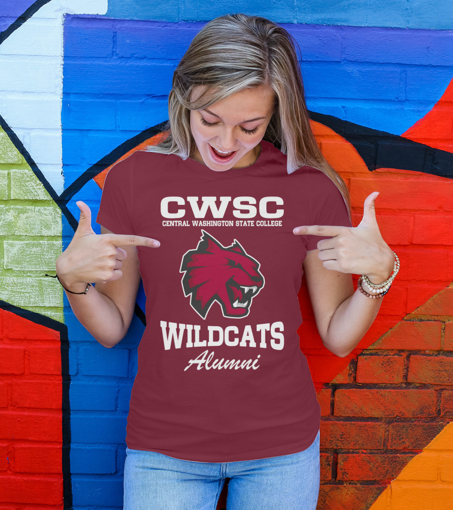 CWSC Central Washington State College Wildcats Alumni T-Shirt