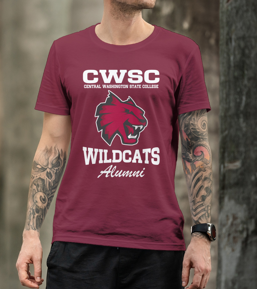 CWSC Central Washington State College Wildcats Alumni T-Shirt