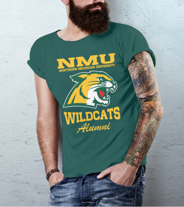 NMU Northern Michigan University Wildcats Alumni T-Shirt