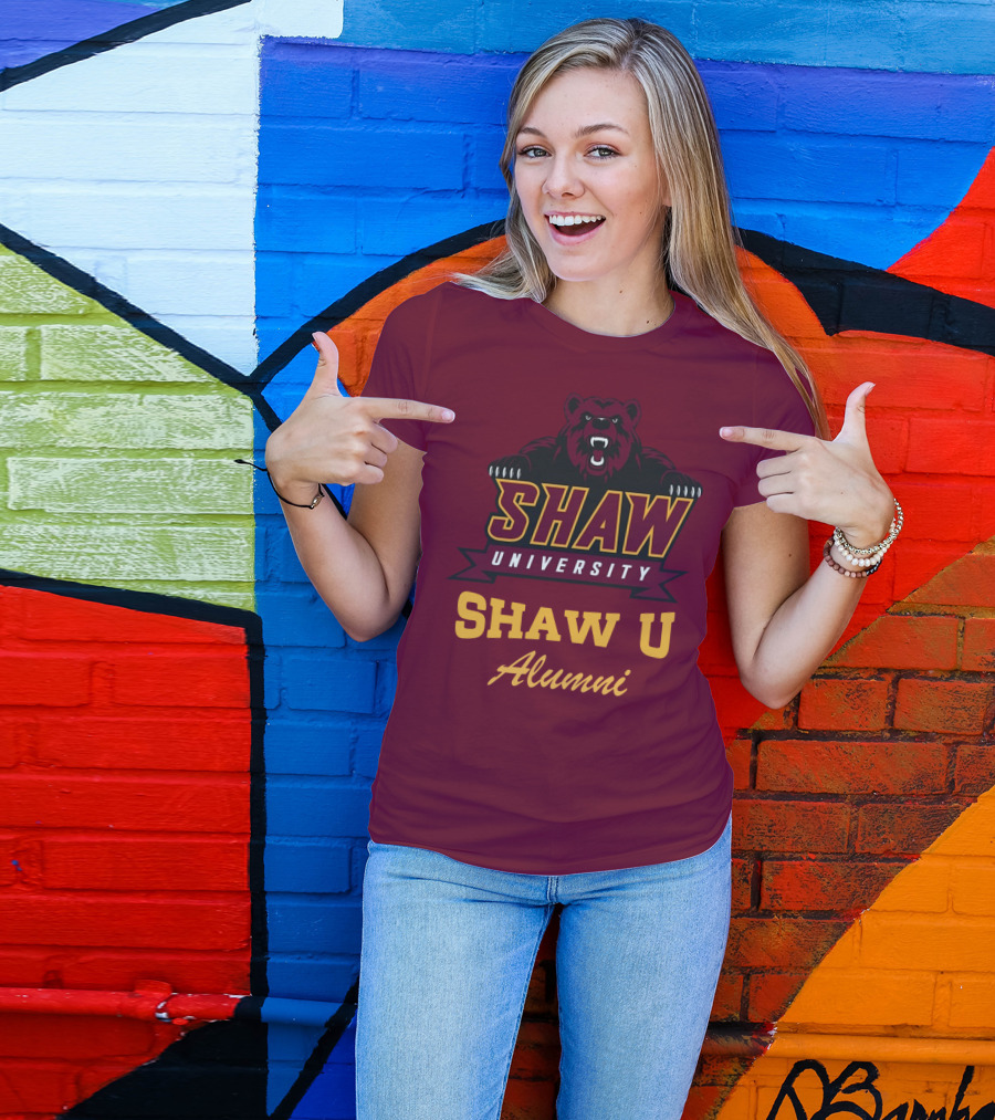 Shaw University Bear Shaw U Alumni T-Shirt