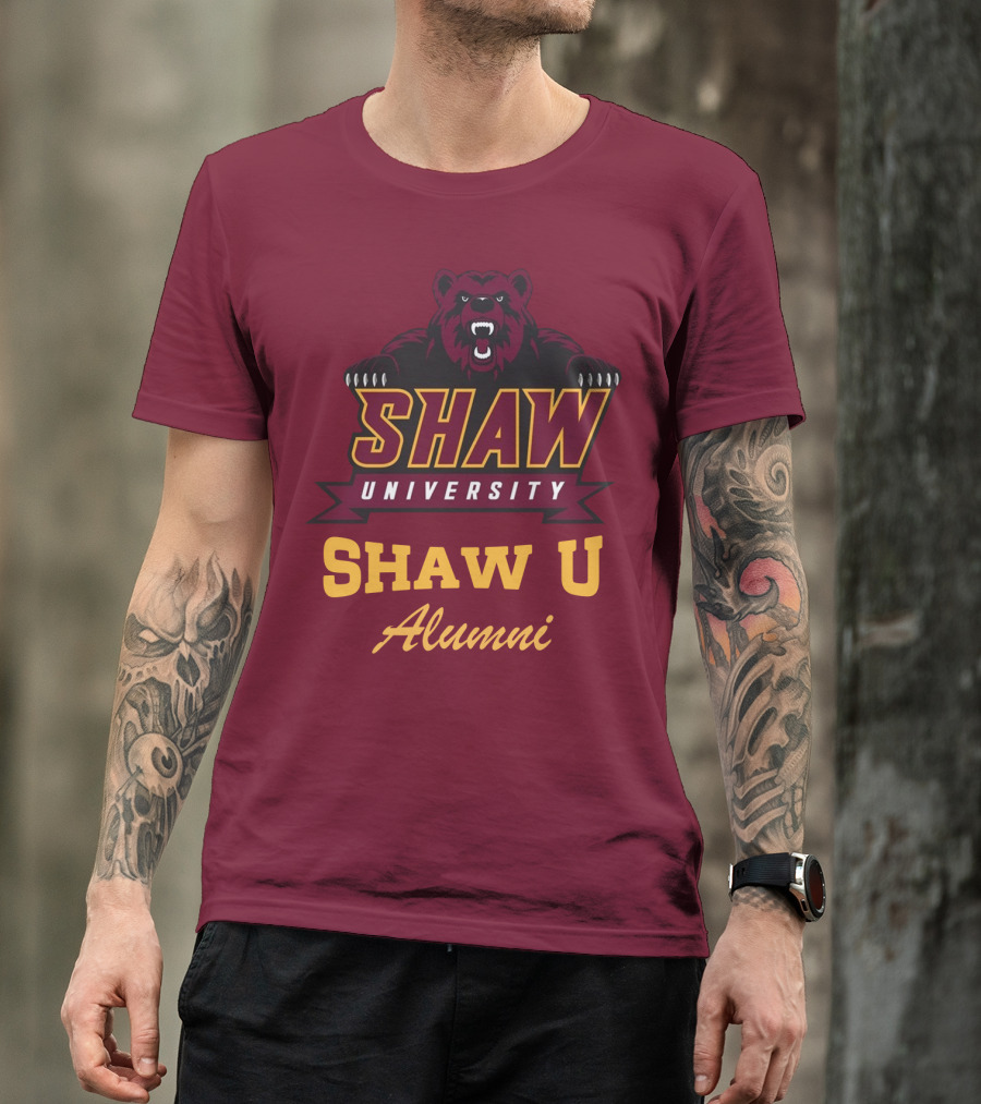 Shaw University Bear Shaw U Alumni T-Shirt