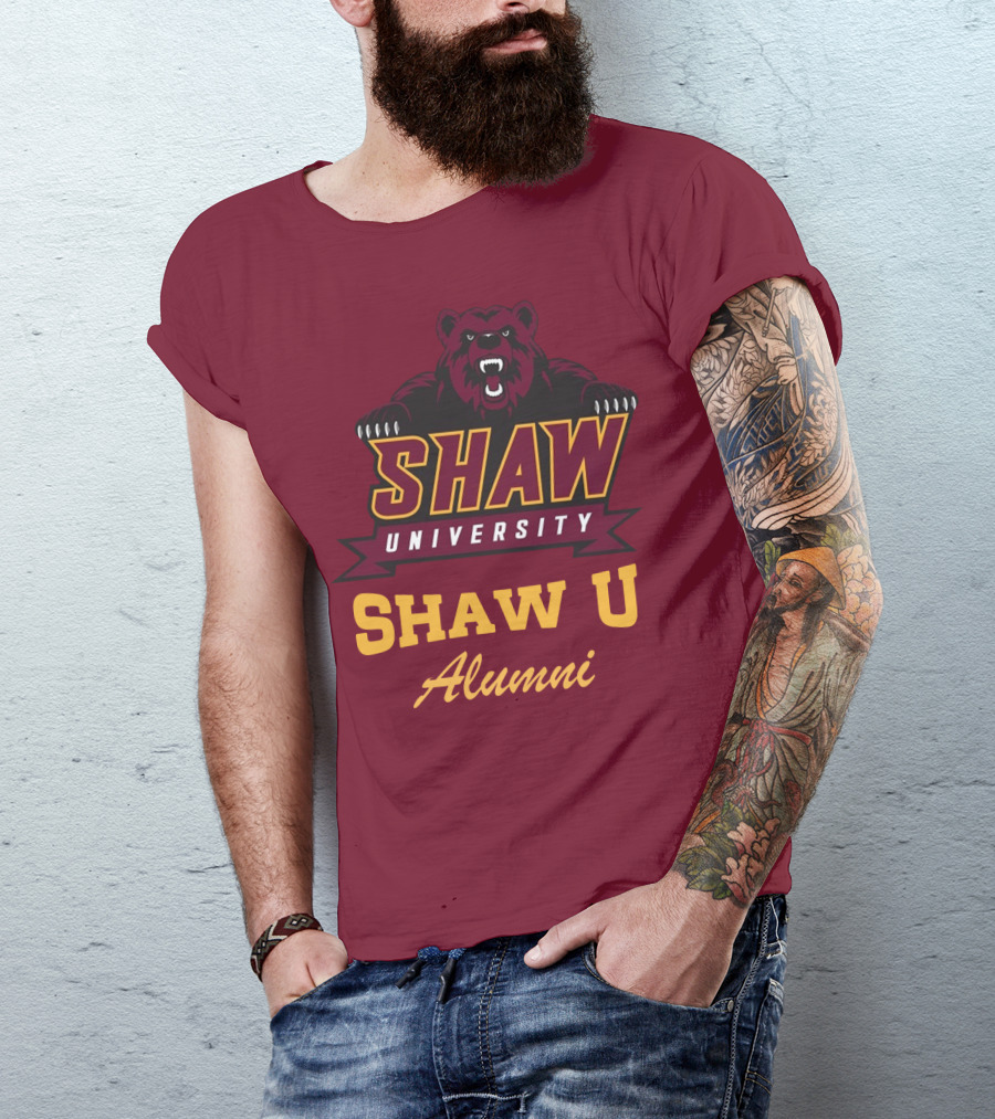 Shaw University Bear Shaw U Alumni T-Shirt