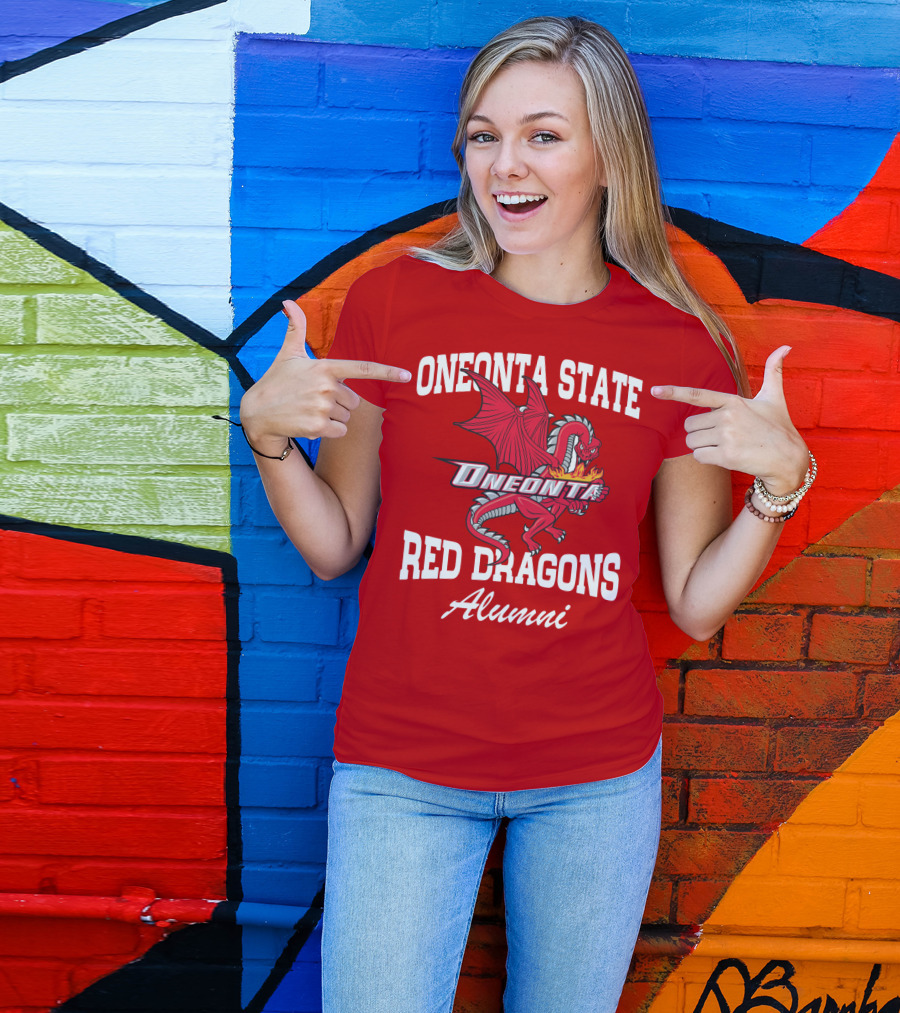 Oneonta State Red Dragons Alumni T-Shirt