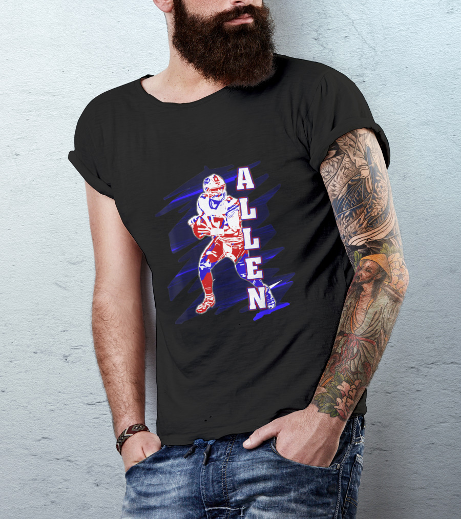 Buffalo Bills Allen Quarterback Football Nfl T-Shirt