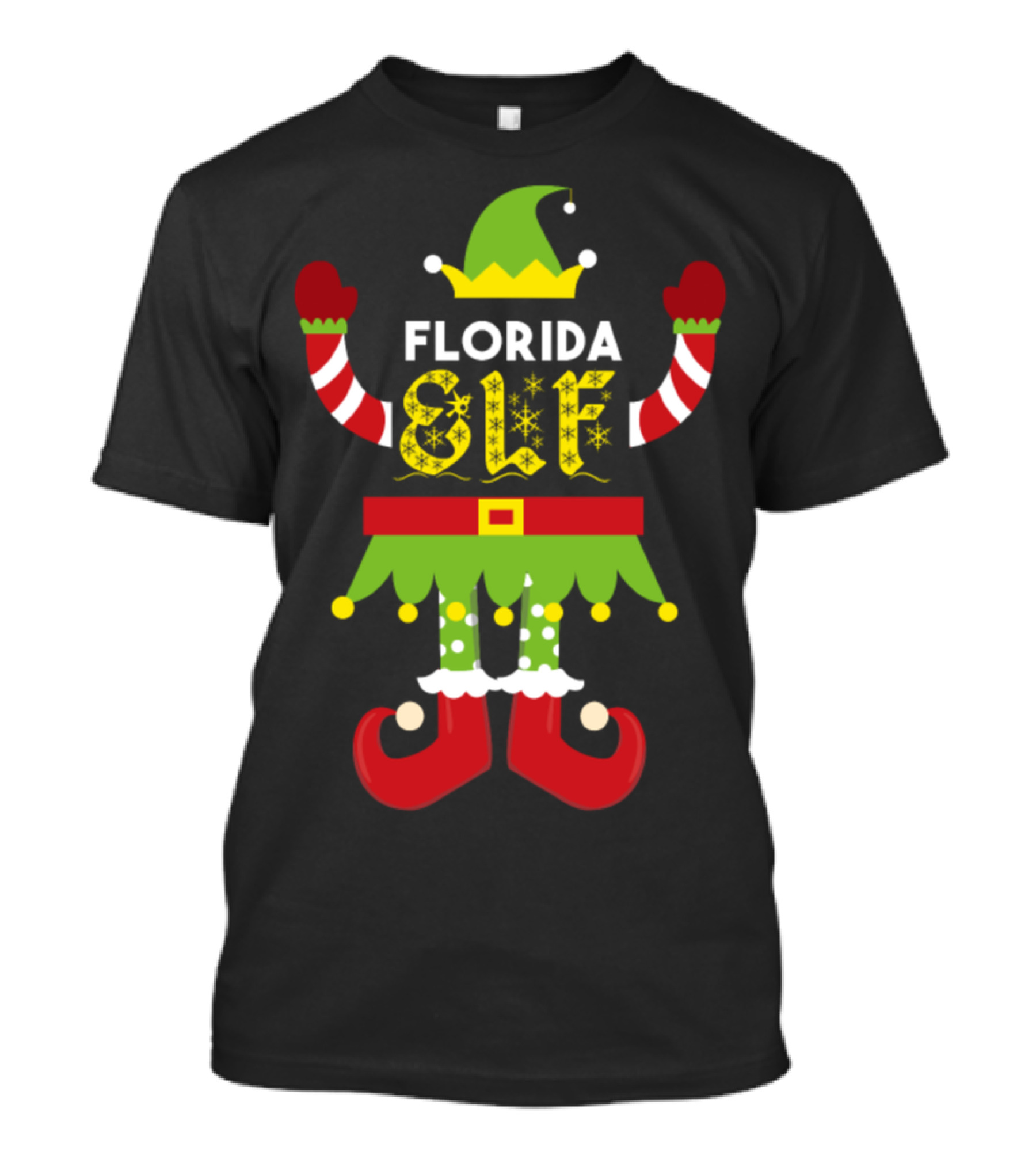 Florida Elf Xmas Santa Helper T-Shirt