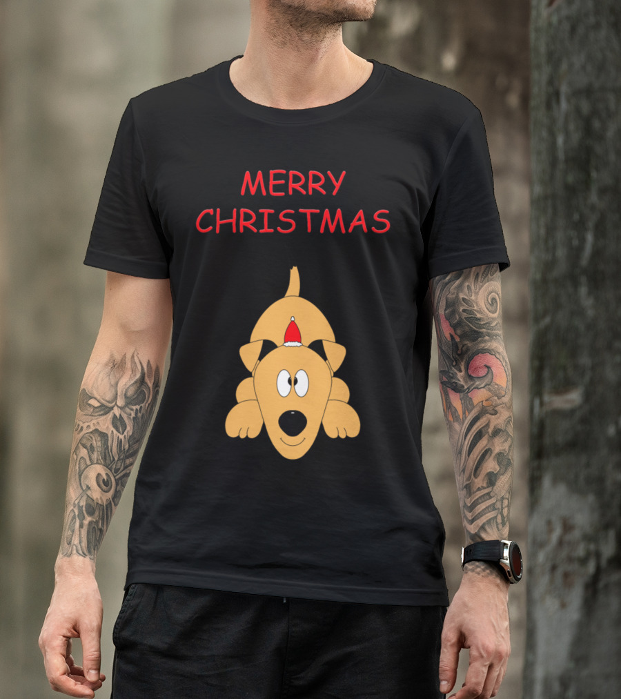 Merry Christmas Funny Dog T-Shirt