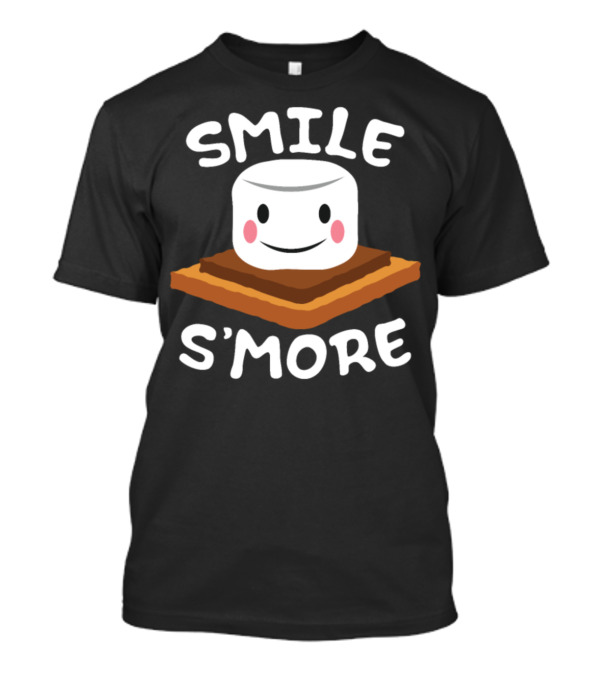 Smile S'more Funny Kids Camping Marshmallow Lover T-Shirt