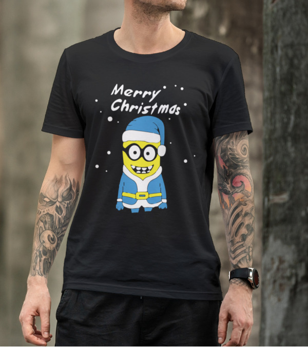 Merry Christmas Funny Minions Santa T-Shirt