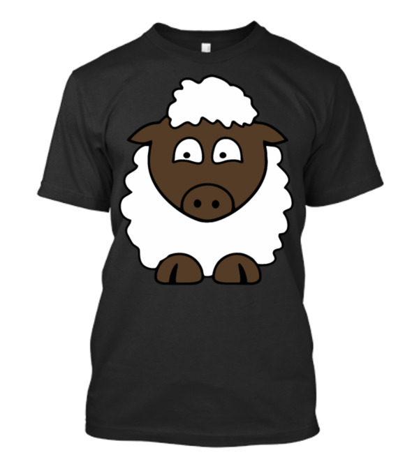 Funny Sheep Whimsical Cartoon T-Shirt
