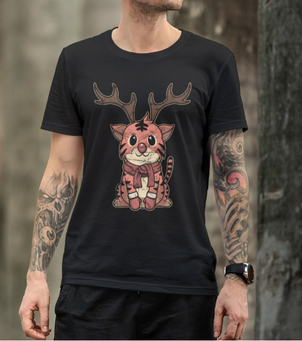 Animal Kid Tiger Reindeer Hybrid T-Shirt