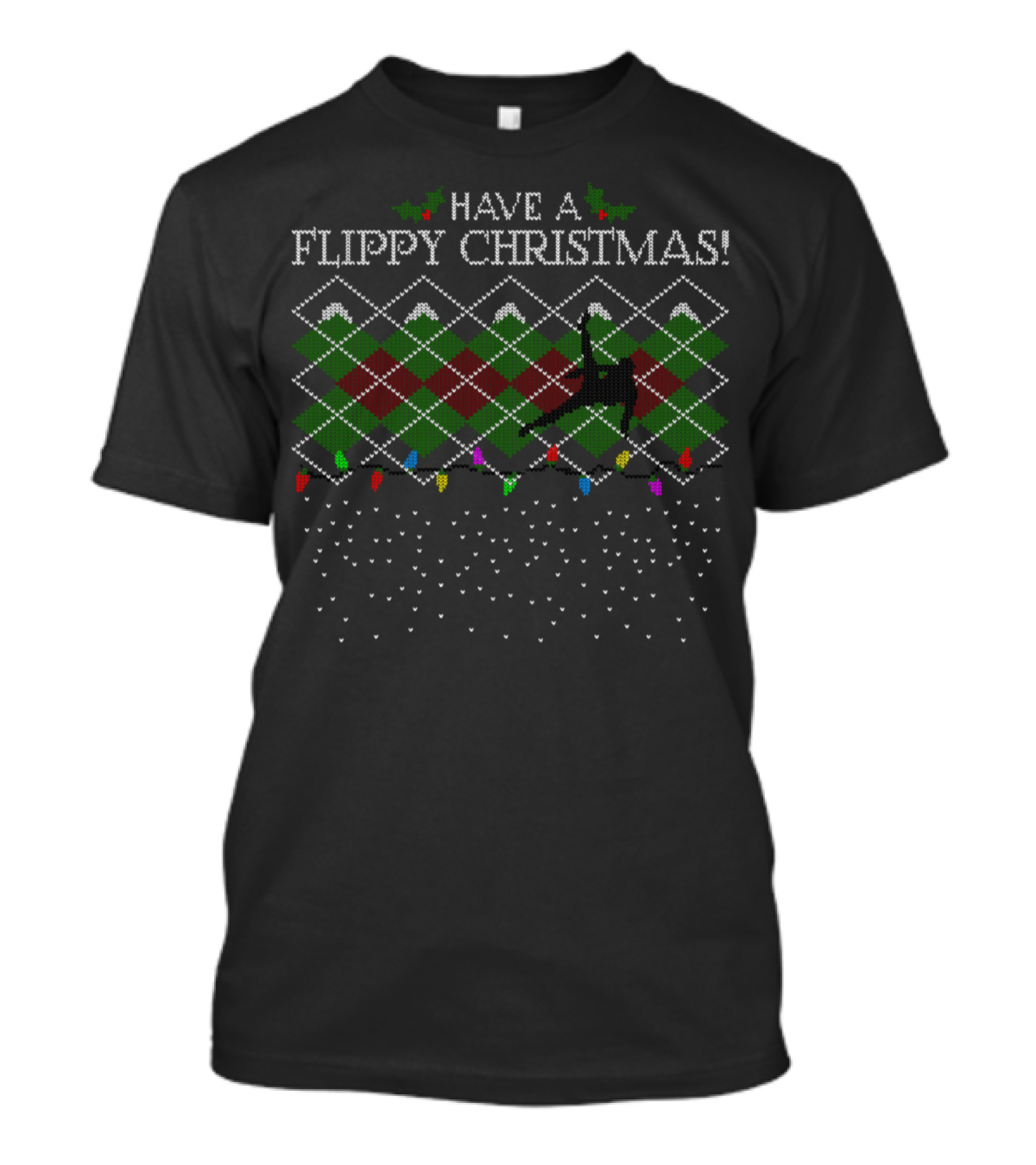 Have A Flippy Christmas Argyle T-Shirt