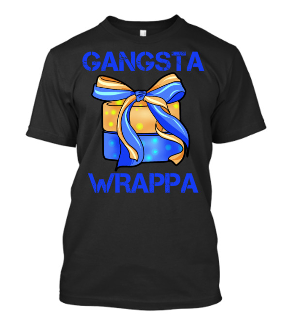 Gangsta Wrappa Christmas Present Colorful Bow Package T-Shirt