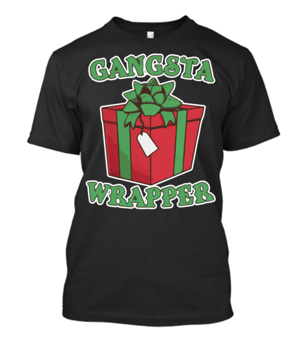 Gangsta Wrapper Christmas Holiday Party Gift Box T-Shirt
