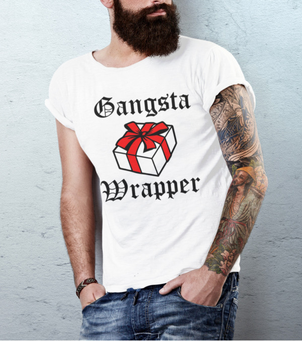 Gangsta Wrapper Red Bow Gift Box T-Shirt