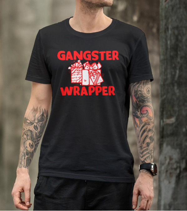 Gangster Wrapper Christmas Humor Present Boxes T-Shirt