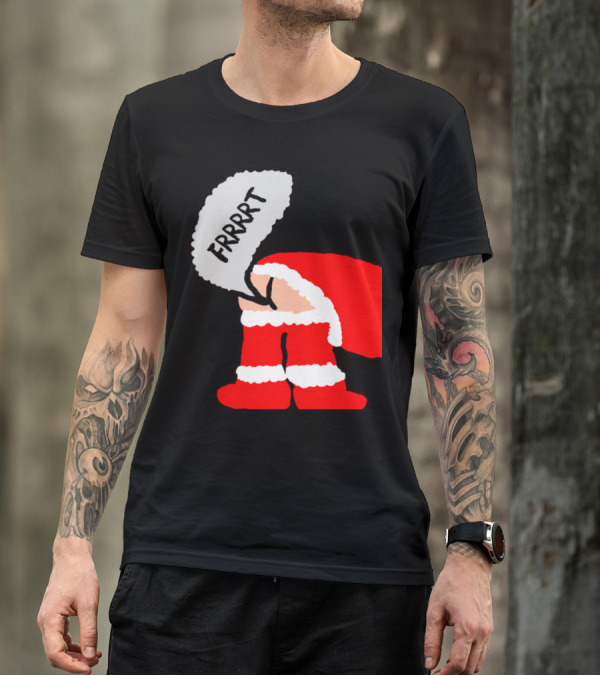 Santa Frrrt Red Outfit Humor T-Shirt