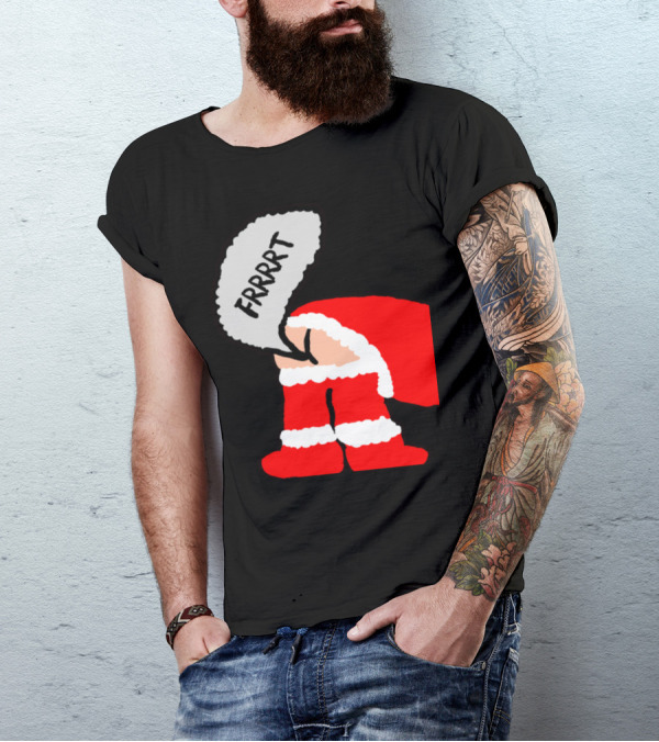 Santa Frrrt Red Outfit Humor T-Shirt