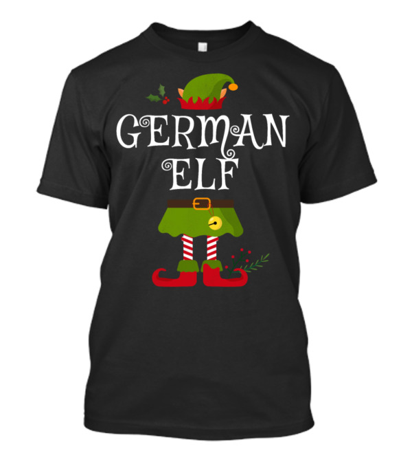 German Elf Matching Family Christmas T-Shirt