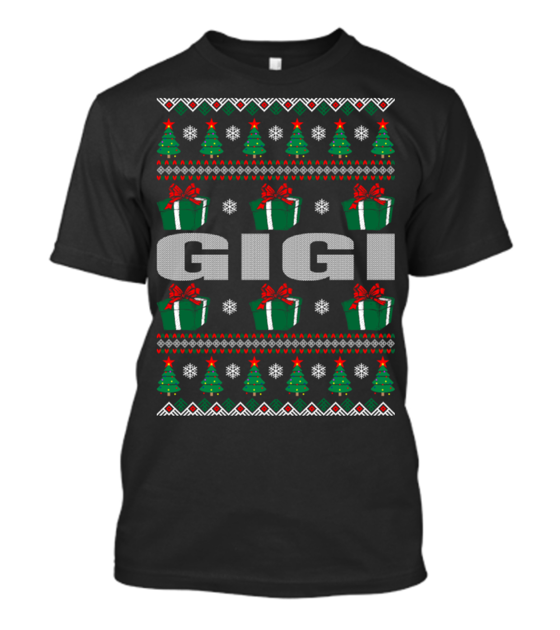 Gigi Christmas Tree And Gift T-Shirt