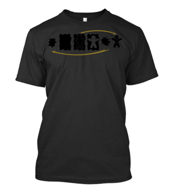 Gingerbread Evolution Cookie Cutter Stages T-Shirt