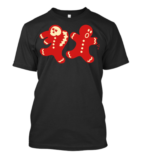 Gingerbread Man Zombie Cookie Horror Duo T-Shirt