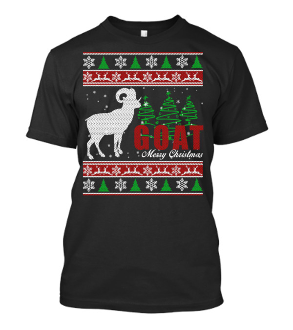 GOAT Merry Christmas Ugly T-Shirt