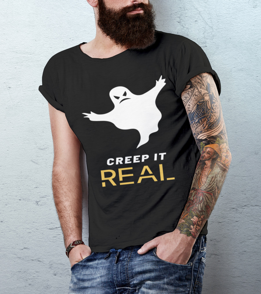 Creep It Real Ghost Halloween Spirit T-Shirt