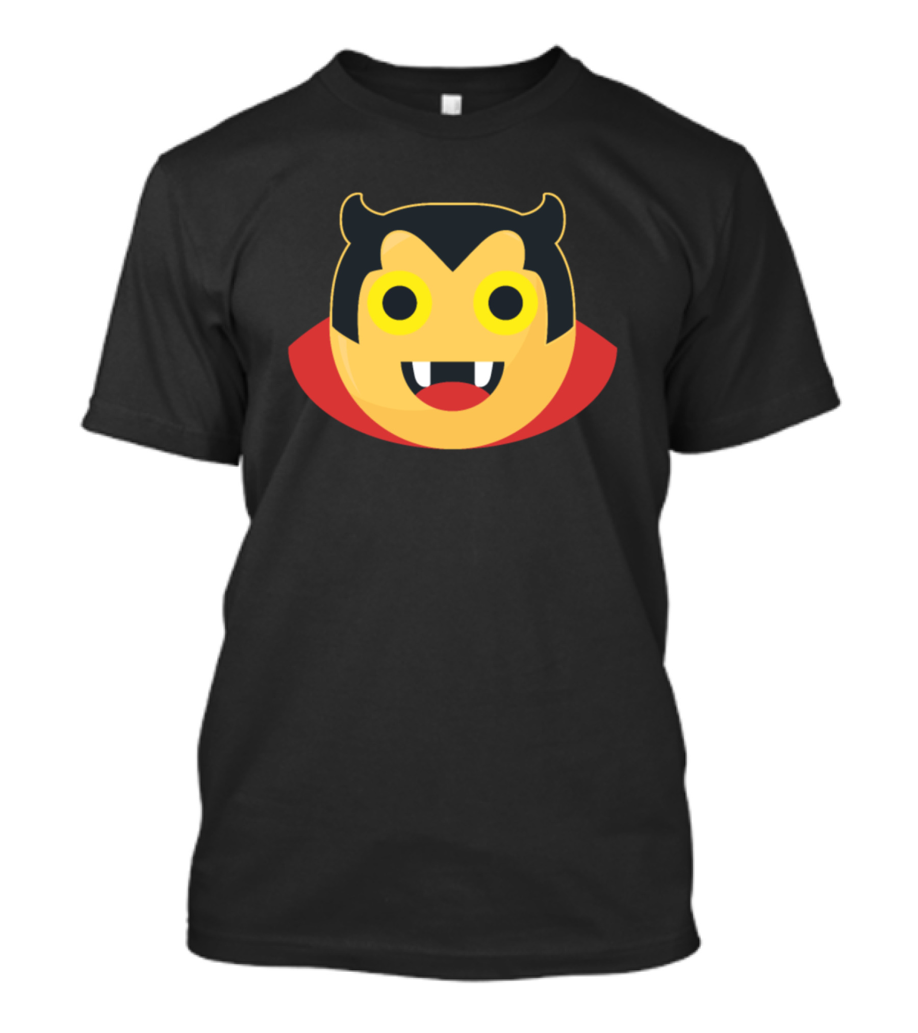 Devil Halloween Vampire Cartoon Face T-Shirt