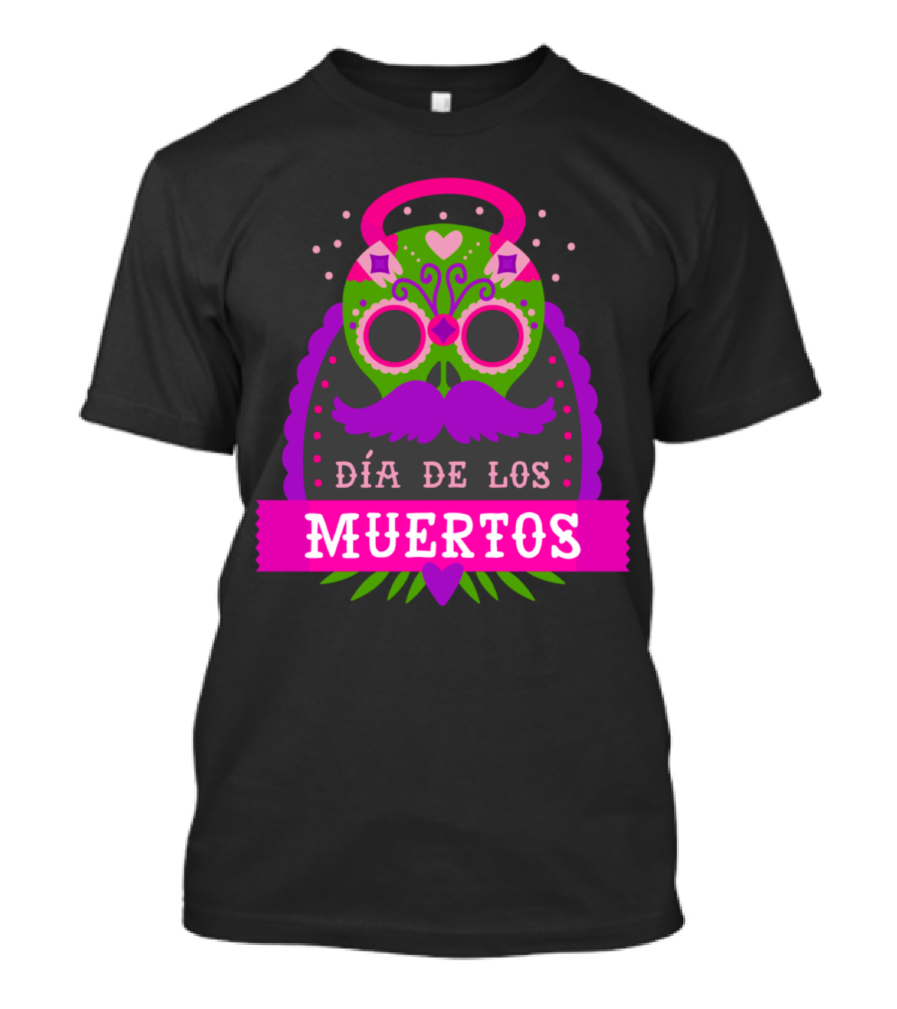 Día De Los Muertos Purple Calavera Mexican Sugar Skull T-Shirt