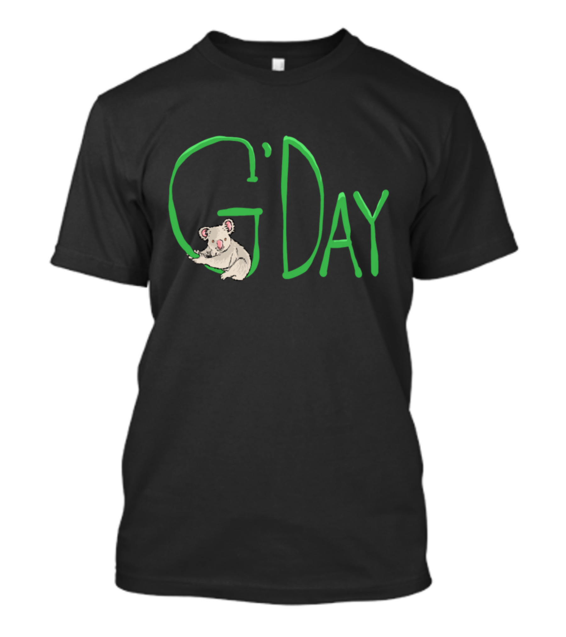 G'Day Koala Charming Australian Greeting T-Shirt