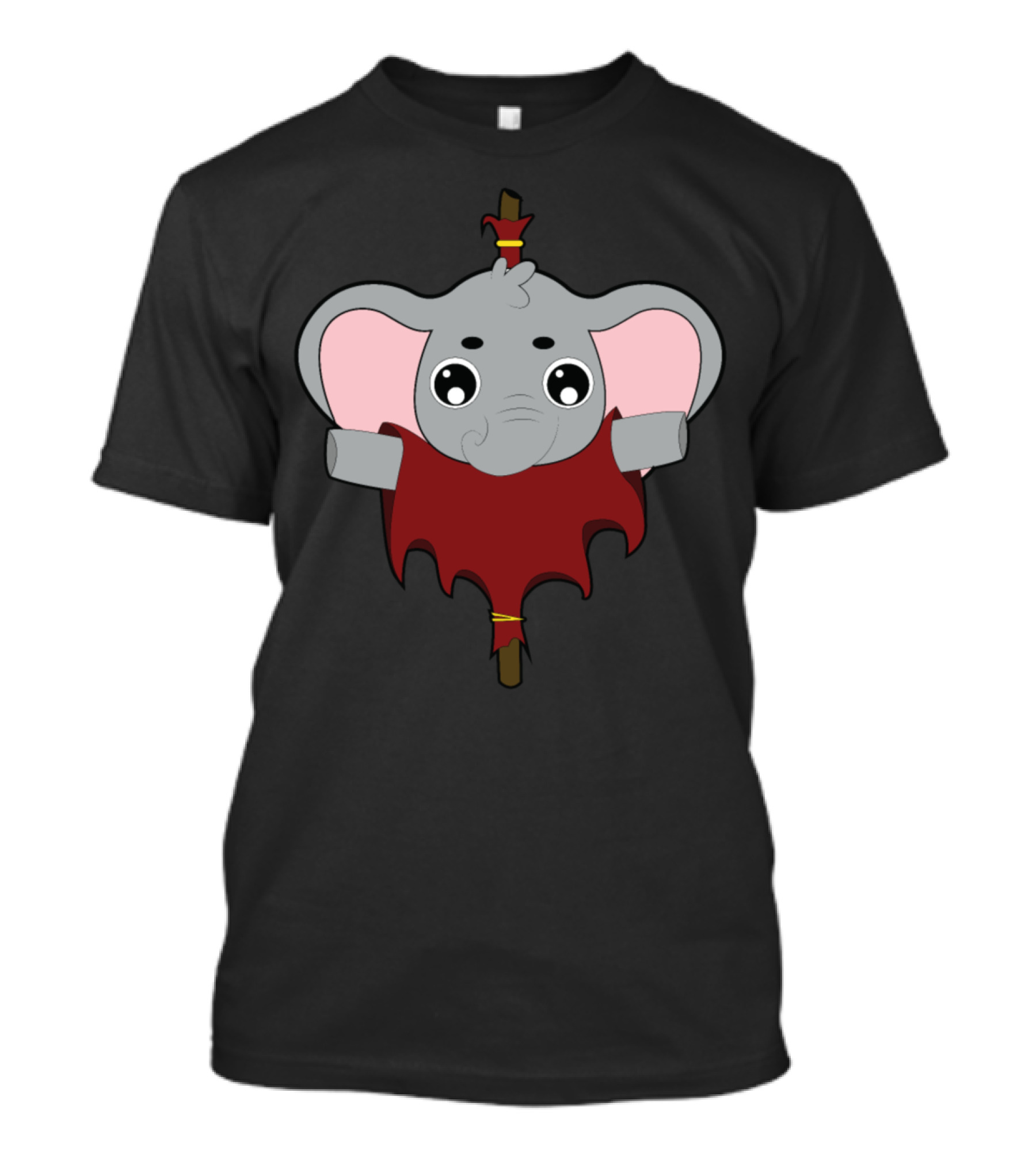 Halloween Animals Cute Dracula Elephant T-Shirt