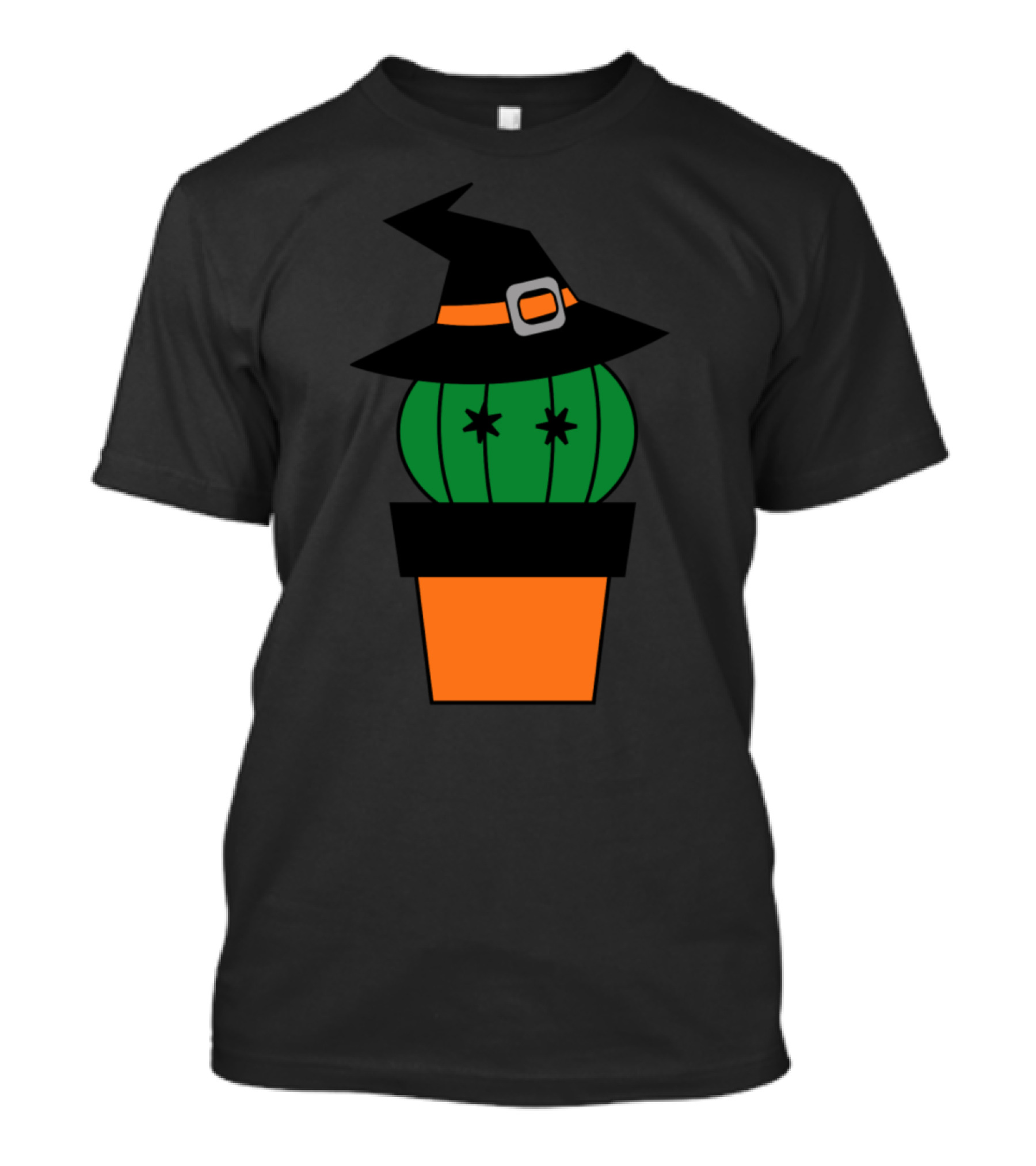 Halloween Witch Cactus Succulent Plant T-Shirt