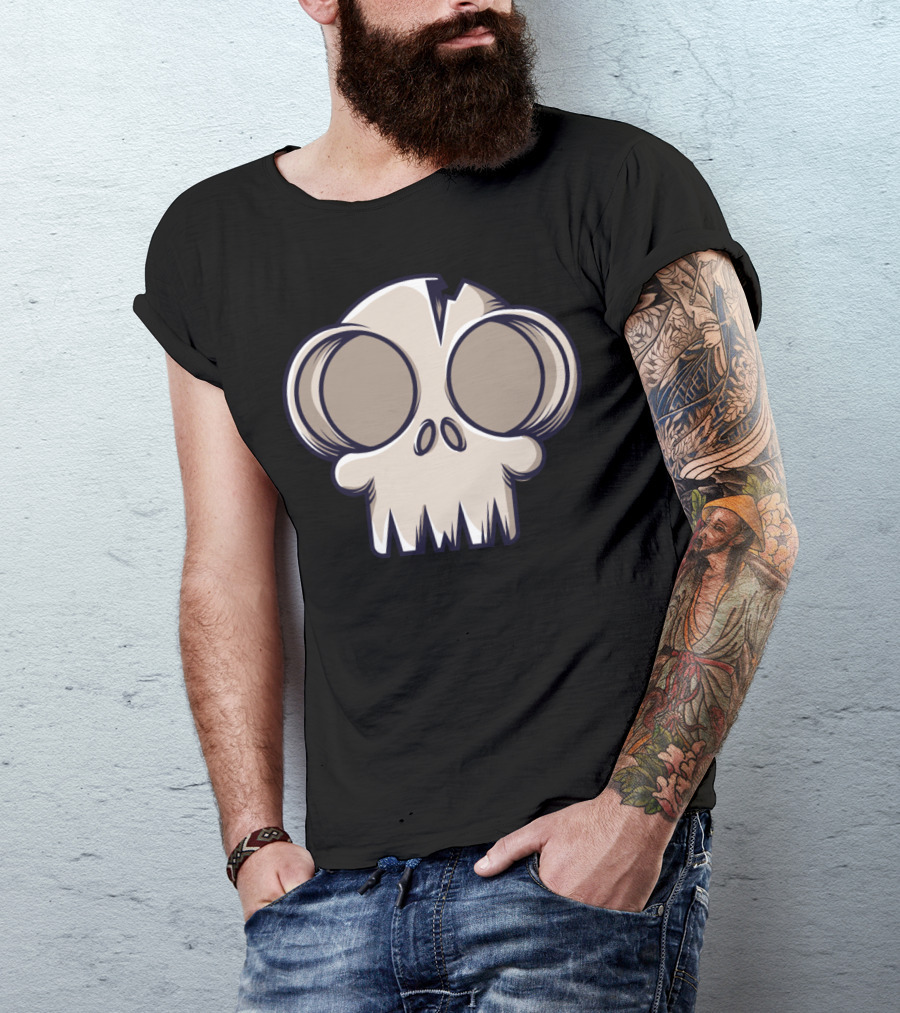 Halloween Cartoon Skull T-Shirt