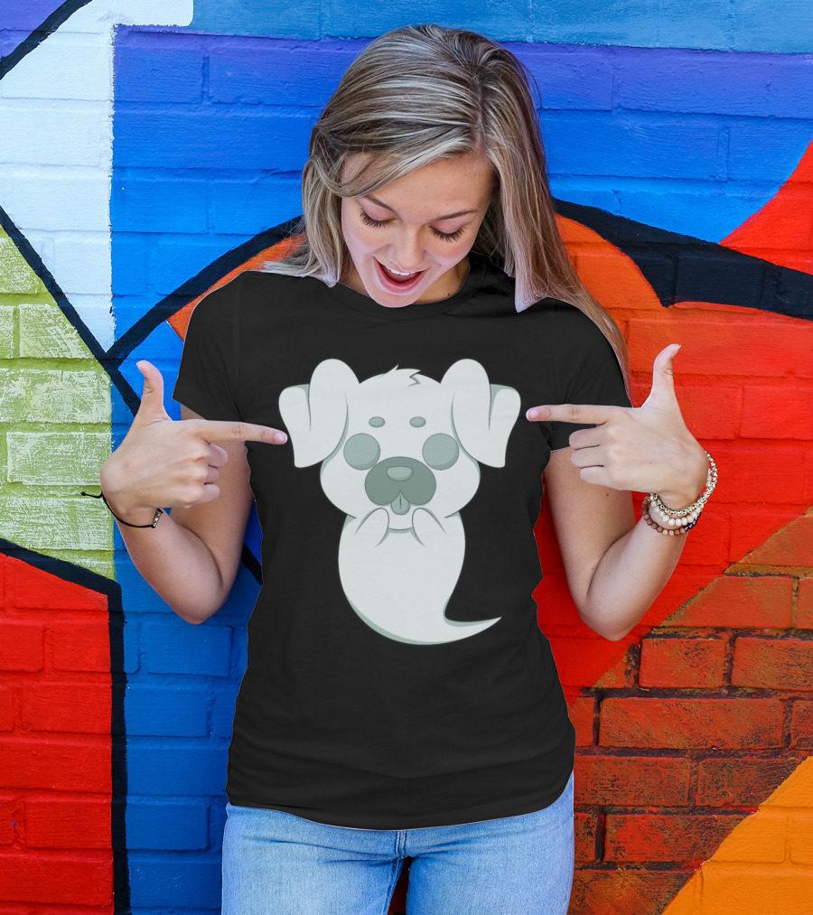 Halloween Ghost Dog Cute Anime T-Shirt
