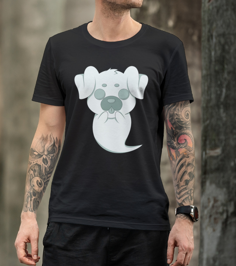 Halloween Ghost Dog Cute Anime T-Shirt