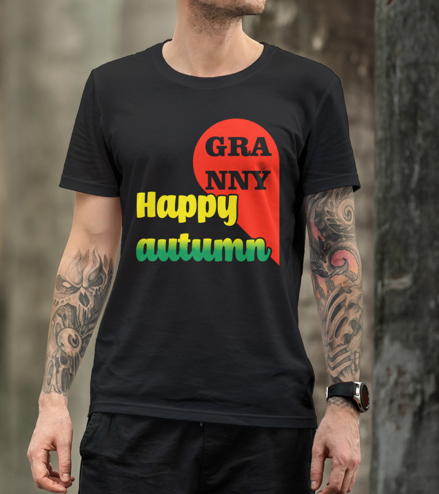 Granny Happy Autumn Family Best Friends T-Shirt