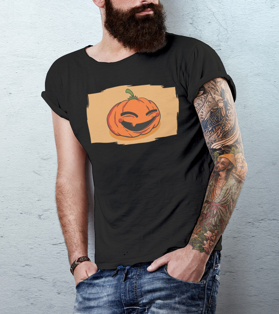 Happy Pumpkin Smiling Face T-Shirt
