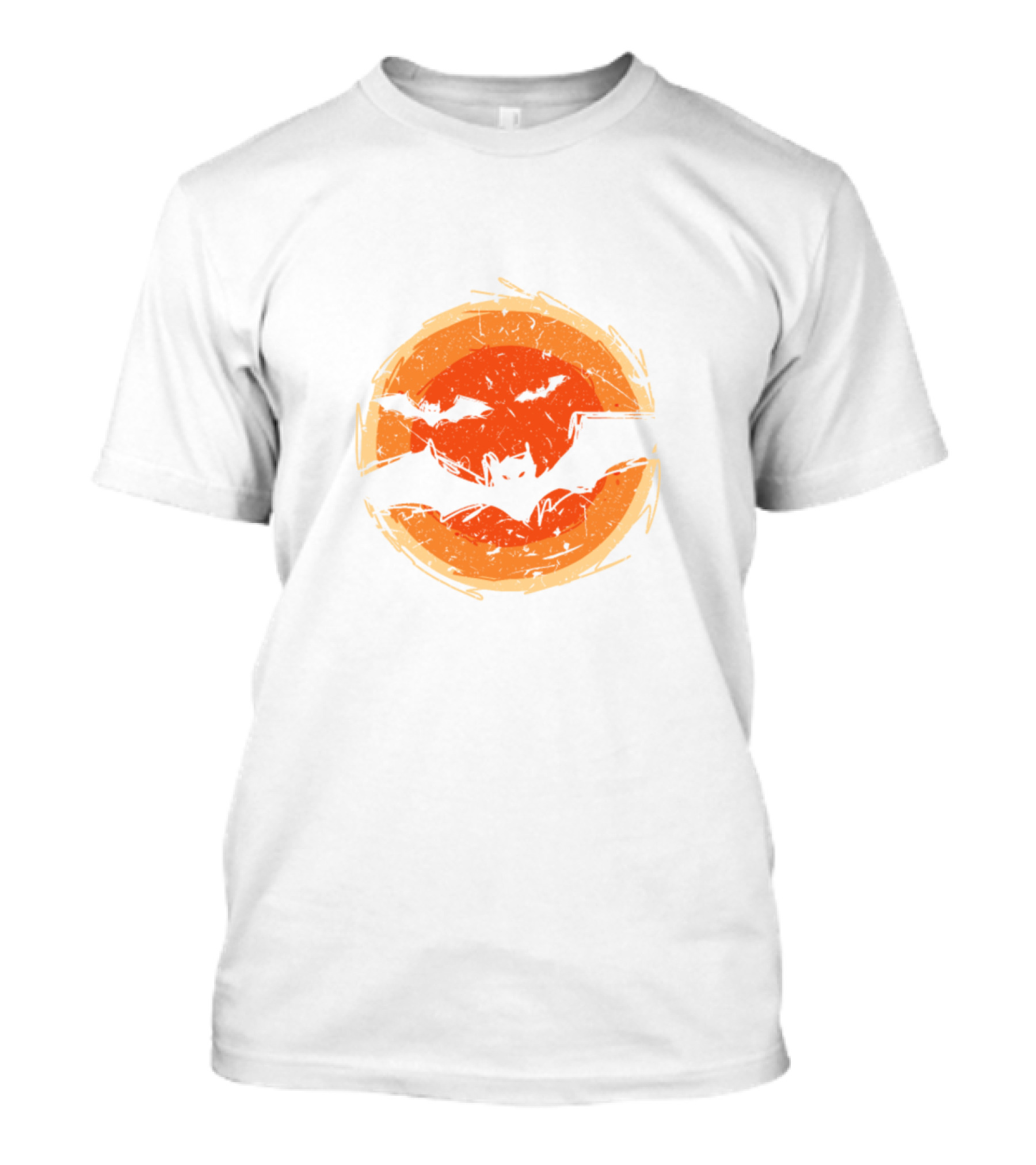 Haunted Bat Moon Halloween Present T-Shirt