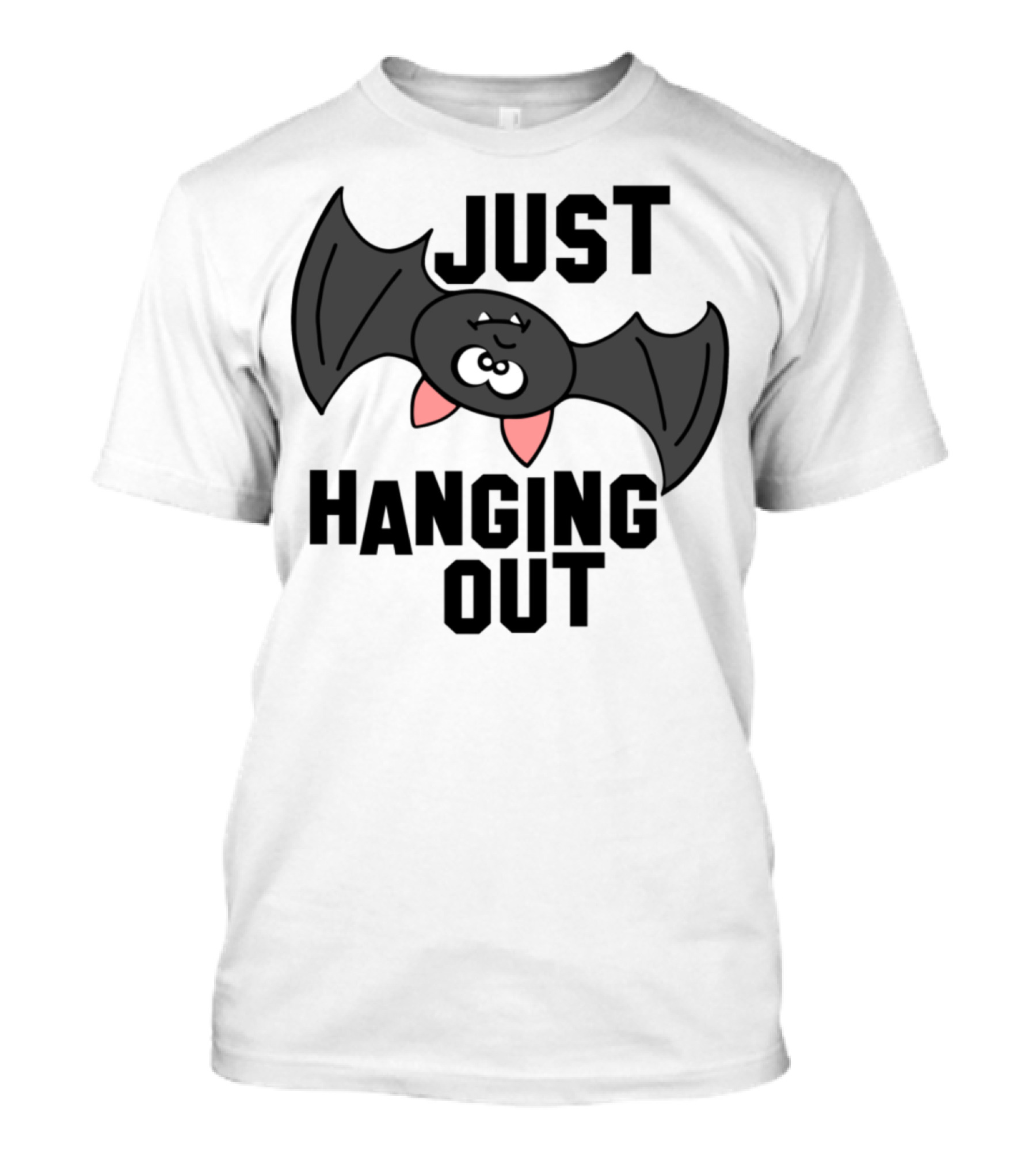 Just Hanging Out Bat Cute Cartoon T-Shirt