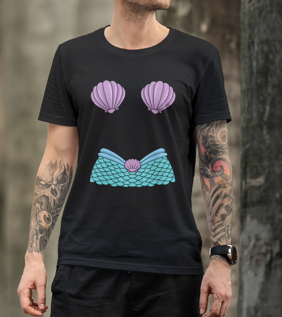 Mermaid Funny Shells And Scales T-Shirt