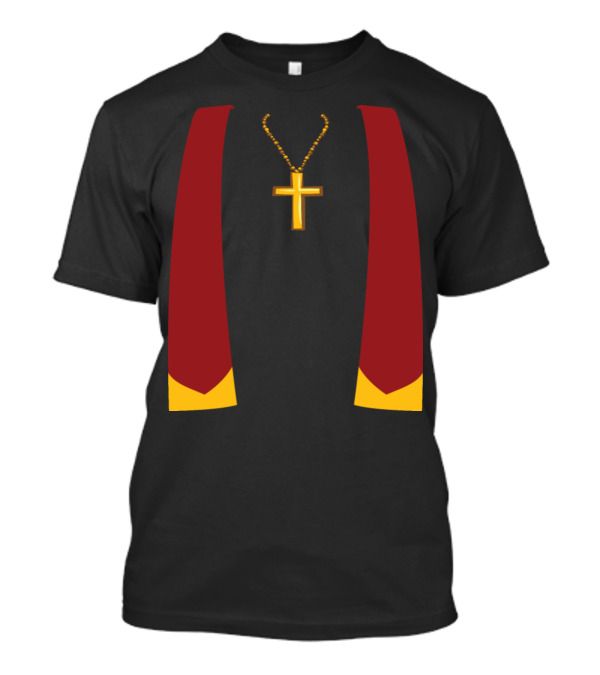 Prayer Robe Clergy Cross Necklace Priest Exorcist Exorcism T-Shirt